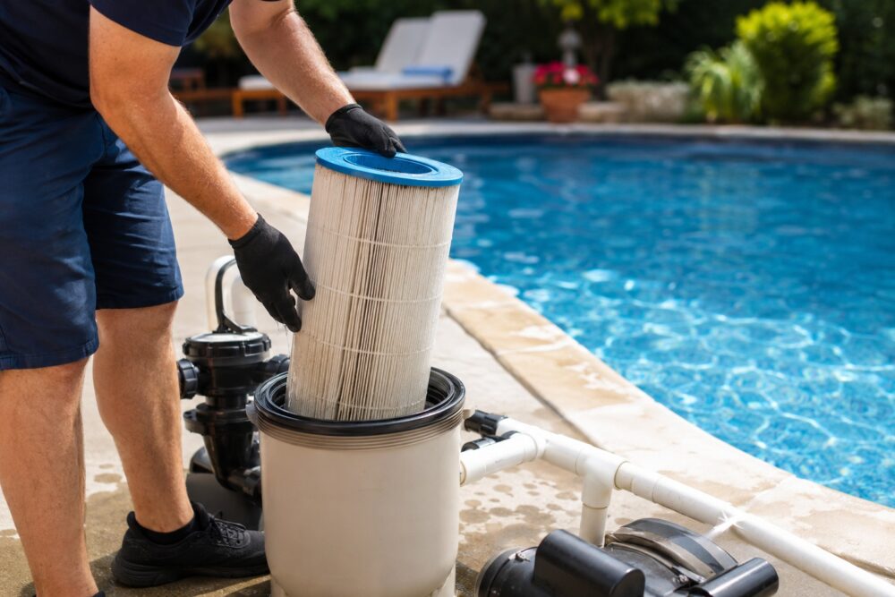 Pool Filter Cleaning